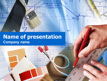 Construction Project Process Presentation Template, Master Slide
