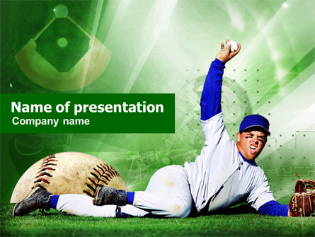 Baseball Catch Presentation Template, Master Slide