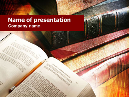 Book Reading Presentation Template, Master Slide