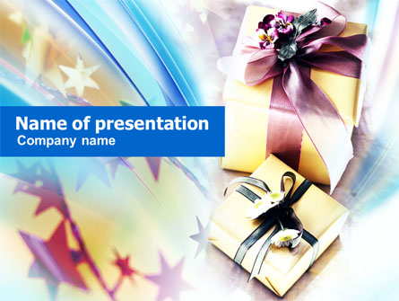 Gifts Presentation Template, Master Slide