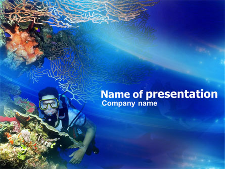 Underwater Diving Presentation Template, Master Slide