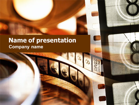 Movie Reel Presentation Template, Master Slide