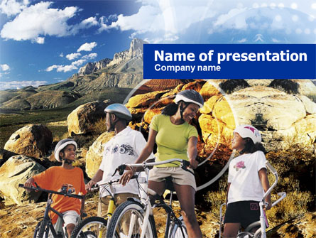 Mountain Cycling Presentation Template, Master Slide