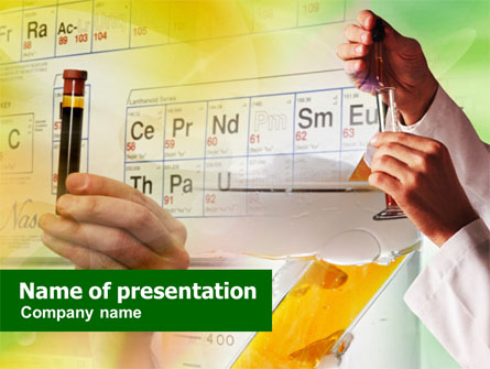 Laboratory Studies Of Chemistry Presentation Template, Master Slide