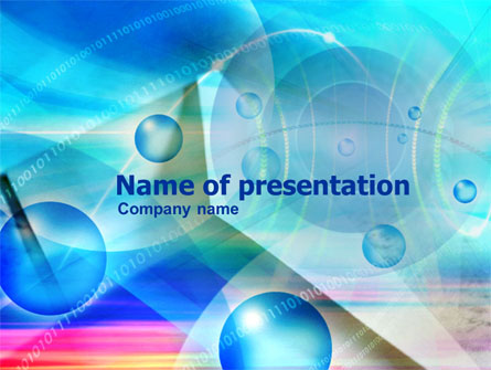 Binary Bubbles Free Presentation Template, Master Slide