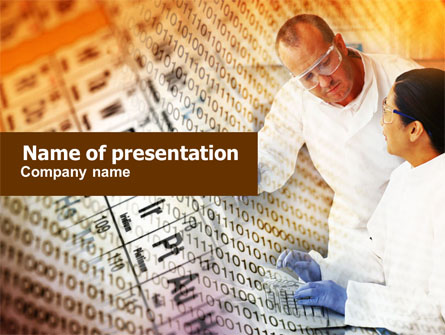 Chemical Research Presentation Template, Master Slide