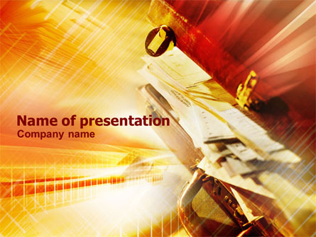 Full Briefcase Presentation Template, Master Slide