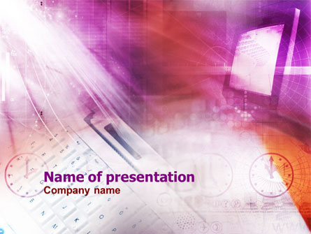 Work Online Presentation Template, Master Slide