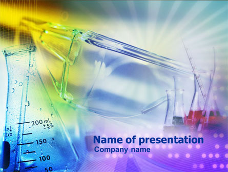 Chemical Flasks Presentation Template, Master Slide