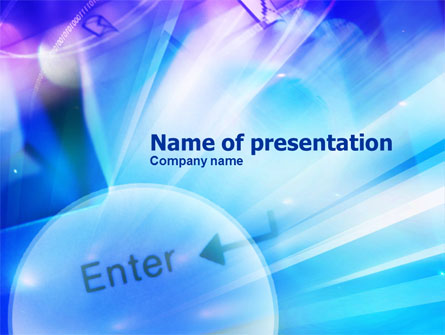 Enter Sign Presentation Template, Master Slide