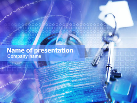 Lock And Key Presentation Template, Master Slide