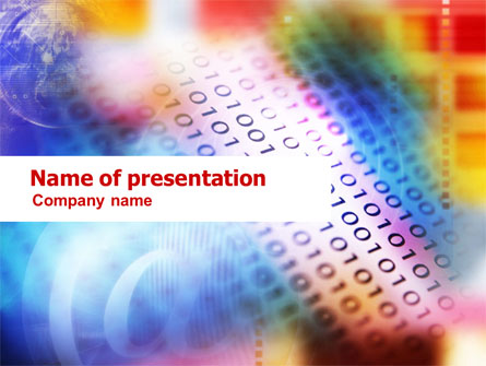 Information Technology Theme Presentation Template, Master Slide