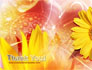 Yellow Petals On A Light Crimson Background slide 20