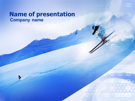 Alpine Skiing Presentation Template, Master Slide