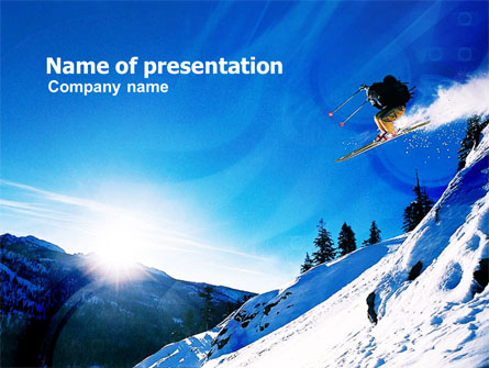 Ski Jump Presentation Template, Master Slide