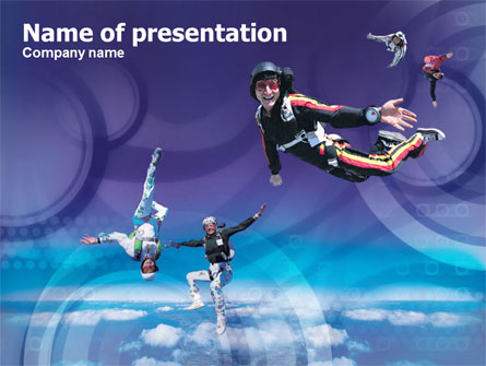 Skydiving Tricks Presentation Template, Master Slide