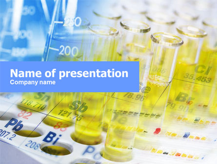 Chemical Tests Presentation Template, Master Slide