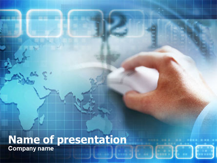 Online Work Presentation Template, Master Slide