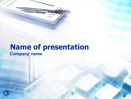 Palm Device Presentation Template, Master Slide