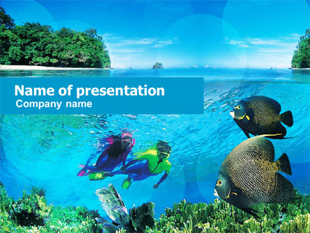 Tourist Diving Presentation Template, Master Slide