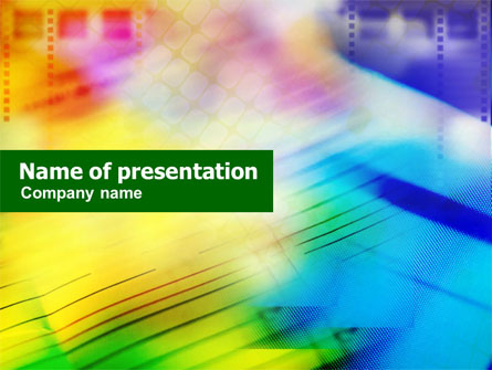 Colorful Lined Theme Presentation Template, Master Slide