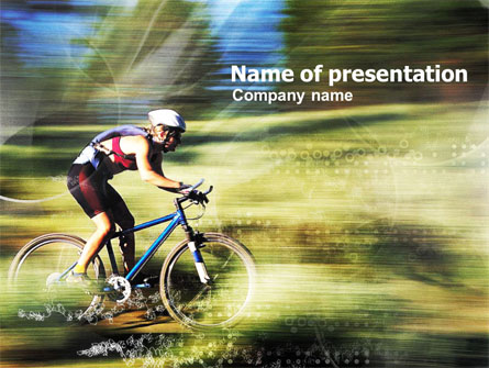 Cycling Presentation Template, Master Slide