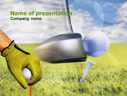 Golf Lessons Presentation Template, Master Slide