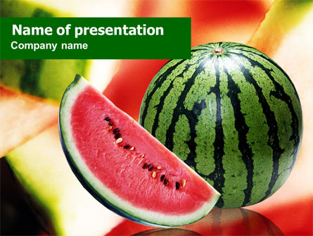 Watermelon Presentation Template, Master Slide