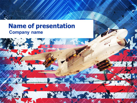 US Ling-Temco-Vought A-7 Corsair I Free Presentation Template, Master Slide