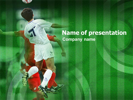 Soccer Play Presentation Template, Master Slide