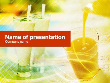 Fresh Juice Presentation Template, Master Slide