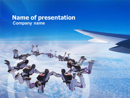 Skydiving Presentation Template, Master Slide