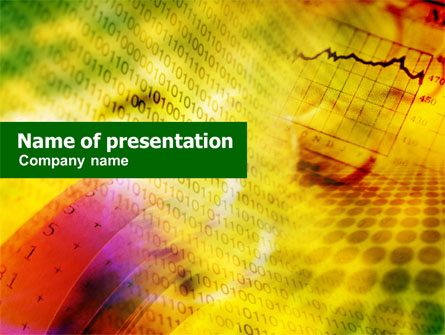 Computer Data Presentation Template, Master Slide