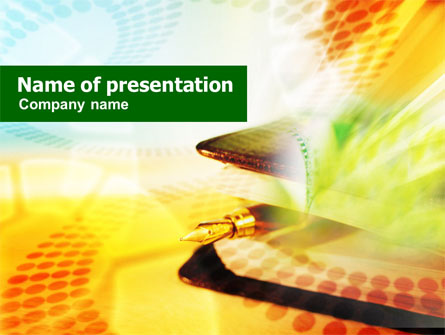 Business Cheque Presentation Template, Master Slide