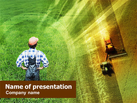 Field Harvesting Presentation Template, Master Slide