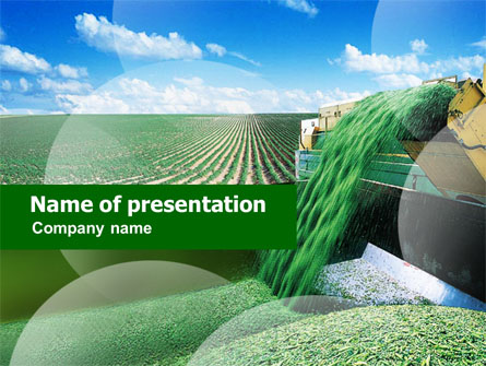 Pea Harvest Presentation Template, Master Slide