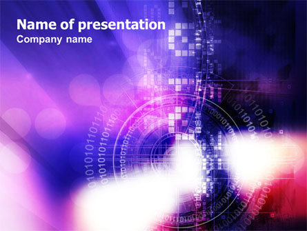 Purple Code Presentation Template, Master Slide