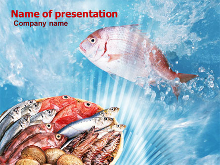 Fish Products Presentation Template, Master Slide