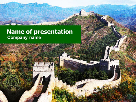 Great Wall Of China Presentation Template, Master Slide