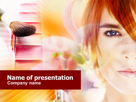 Makeup Cleanser Presentation Template, Master Slide
