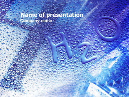 Water Formula Presentation Template, Master Slide