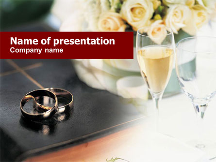 Marriage Rings Presentation Template, Master Slide