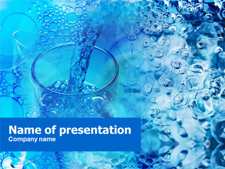 Pouring Water Presentation Template, Master Slide