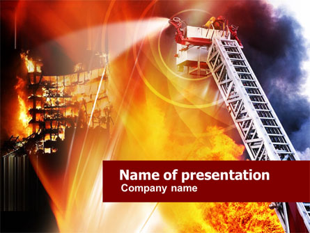 Fire Fighting Presentation Template, Master Slide