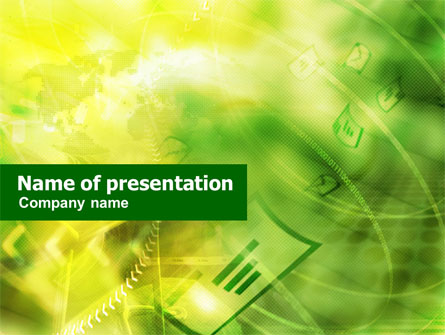 Green Email Theme Presentation Template, Master Slide