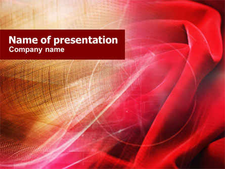 Red Cloth Presentation Template, Master Slide