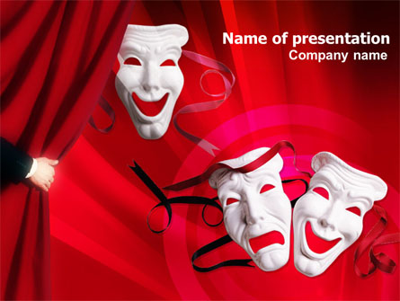 Theatrical Masks Presentation Template, Master Slide