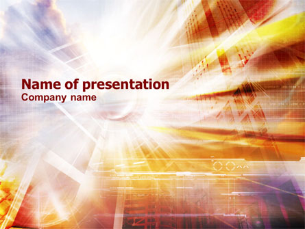 Shining Technology Presentation Template, Master Slide
