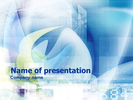 Technological Theme Presentation Template, Master Slide