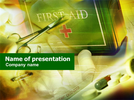 First Aid Chest Presentation Template, Master Slide
